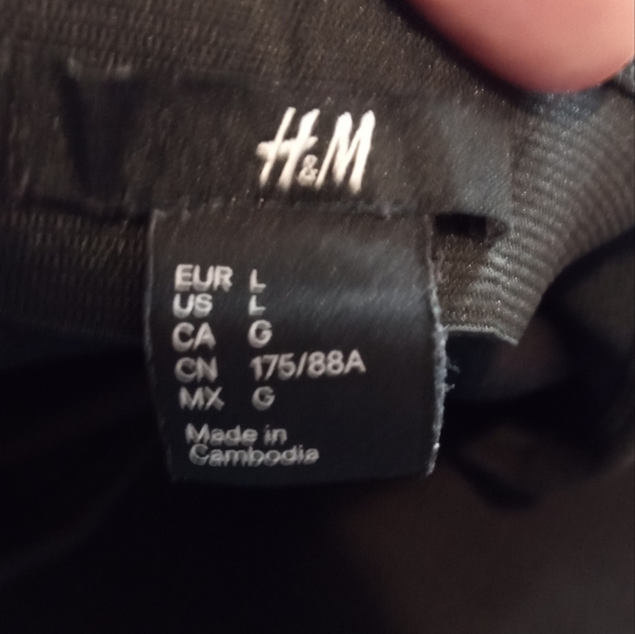 Lot of 2 Women's Skirts Knee Length Hint Jeans Sz 13 and H&M Sz Large fits XXL - Picture 7 of 7